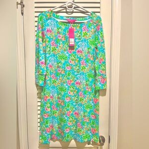 NWT Lilly Pulitzer Sophie Dress in Lilly Loves Disney Blue Ibiza, size M